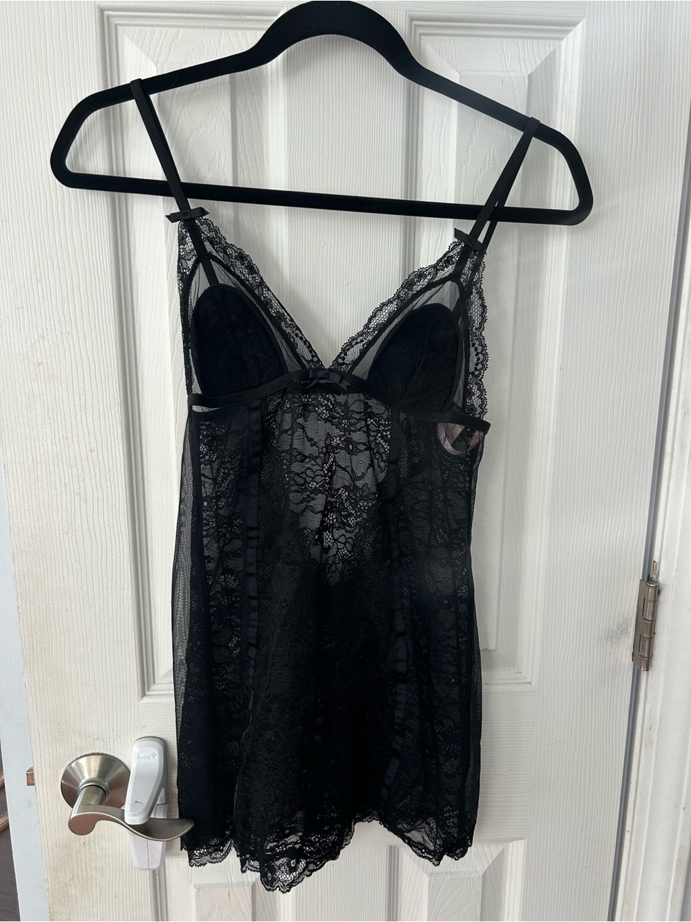 Victoria's Secret Very Sexy Wireless Lace Sheer Lingerie Babydoll Slip Dress S